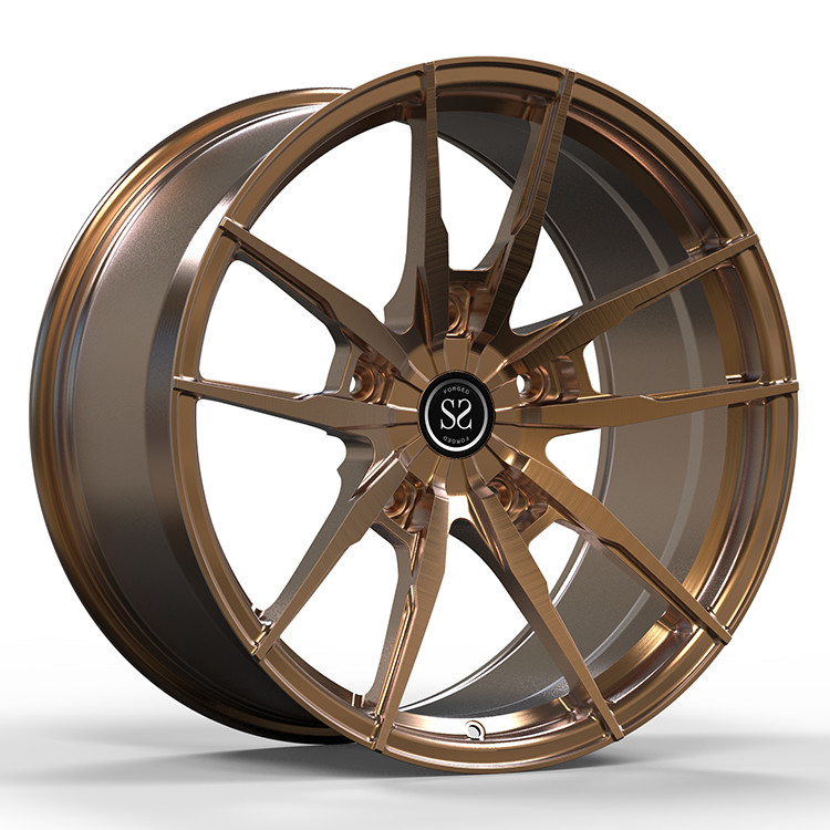 Custom Brush Bronze 1 Piece Forged Wheels 19 21 Inches Fit To Jaguar XJL