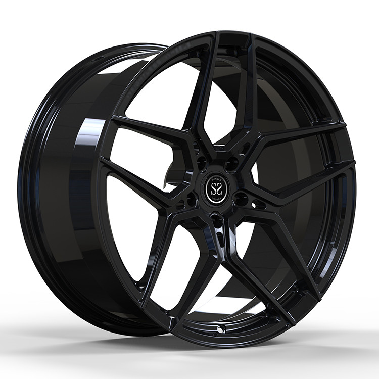 Gloss Black 1 Piece Forged Monoblock Rims 10.5Jx21 ET19 5x112 For Audi RS 7