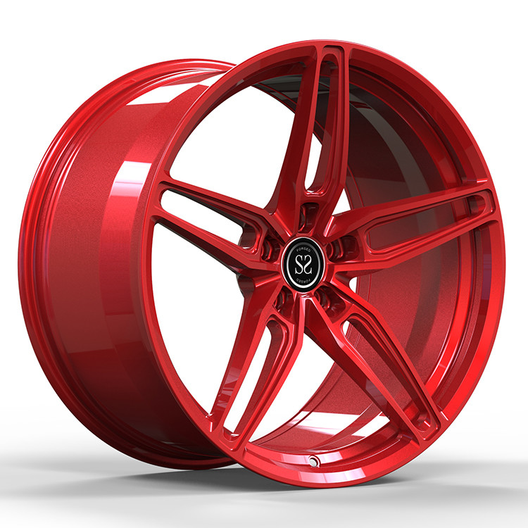 Cadillac Red Custom Forged Rims CT4-V STS ATS ATS-L DTS 18 19 20 Inch 5X115