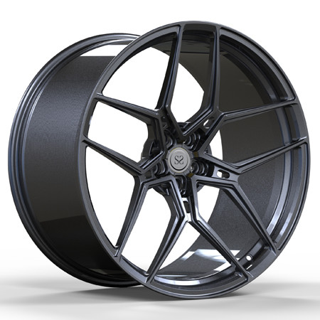 Gun Metal Staggered Forged Monoblock Wheels 21inch For Ferrari 488 ...