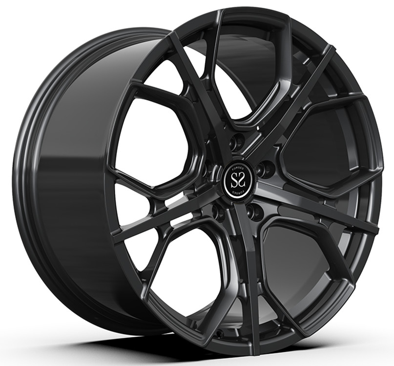 21x9.0 And 21x10 Satin Black Satin Black Forged Rims For Benz CLS