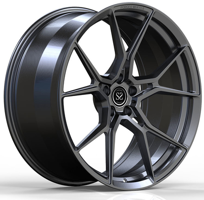 Monoblock Car Rims 1 Piece Forged Wheels Size 17 18 19 20 Inch Dark Grey