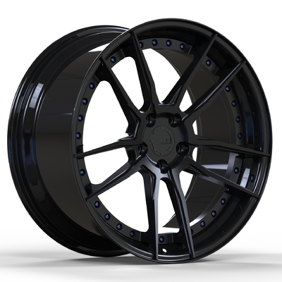 Custom Satin Black 2 Piece Forged Wheels 18 19 20 21 22 