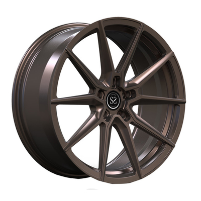 Dark Bronze Spoke 1 PC Forged Wheels 19inch Staggered For Audi S5 Luxury Car Rims