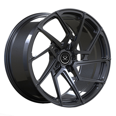 Monoblock 1 Piece Forged Wheels 19inch Rotaional Grey Spoke Discs For Audi S4