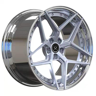 19inch 19x10 19x10.5 2 Piece Forged Wheels Toyota Supra Stepped Lip Polished Rims