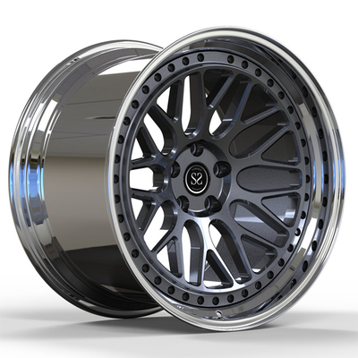 Staggered 20inch 20X9.5 20X10.5 Forged 2 Piece Wheels For Nissan GTR Stepped Lip