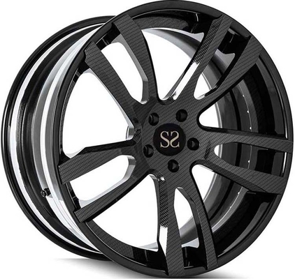 Black Face 3PC Forged Aluminum Rims Wheels Ford Mustang 20x9.5 | 20x12.5