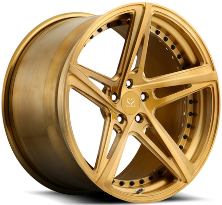 Black Hyper Silver Forged 2 Piece Rims Wheels Chevrolet Corvette C8 Staggered 21inch