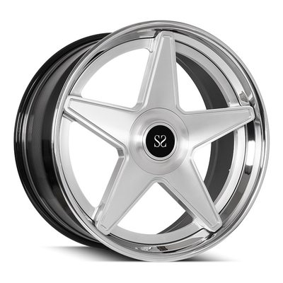 Custom Bronze 3PC Forged Alloy Wheel Rims 20 Inch Bassed On TUV Standard 13