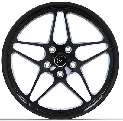 Honda Civic R FL5 Forged 1 Piece Aluminum Wheels 9.5Jx19 ET60 Gloss Black+Milling