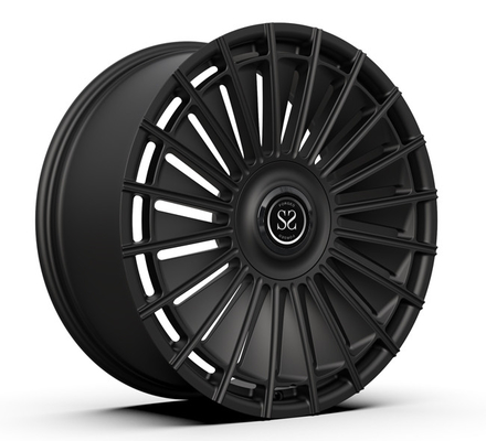 22inch 22x9.5 Monoblock Forged Rims Satin Black Floating Caps Land Rover Range Wheels