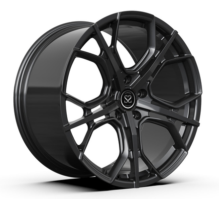 Polished Lips 1 Piece Forged Rims Monoblock Matte Black 20inch Porsche 911 Concave Wheels