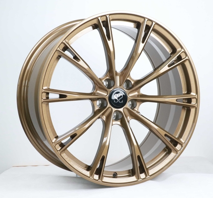 Bronze Paint Monoblock Forged Wheels For Audi A4 Concave 1 Piece Custom Rims