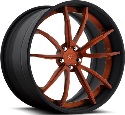 20 21 22Inch 2PC Forged Alloy Custom Rims For Ferrari Wheels Black PCD 5x112 5 Holes