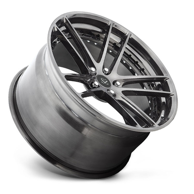 Hyper Silver 1PC Forged Car Alloy Rims 21 Inch For Tesla Wheels Custom Luxury