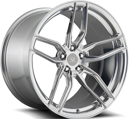 For Audi A6L 5x112 Silver Machine Face 18 19 20 21 22 Inch 1-PC Forged Alloy Custom Wheels