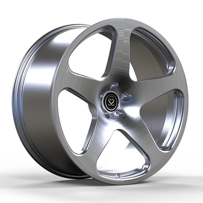 BMW Z4 YEAR 2011 5-Spokes Custom 1-PC Rims Brushed Face 20x9 and 20x10