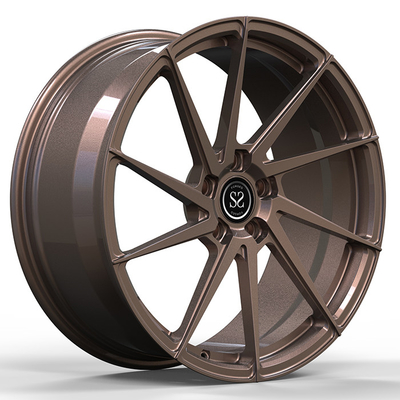 C6 Z06 Corvette Twist Style Forged 1-PC Rims Gloss Bronze 19x11 and 19x12
