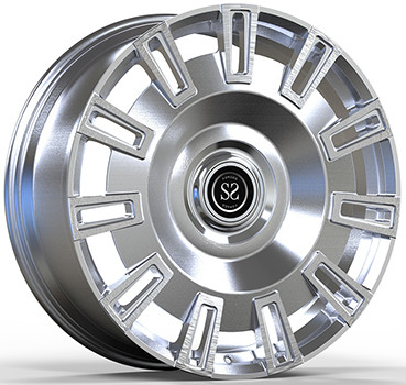 24 X 10.5 And 11 Custom 1 Piece Forged Wheels Brushed Face For Rolls Royce Cullinan