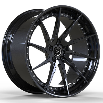 Lamborghini Custom 20 Inch 2 Piece Big Lip Forged Wheel Rims 5x120