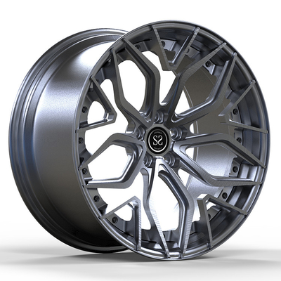Satin Gun Metal 18x9.5 and 18x10.5 Custom Forged 2-PC Rims For 2010 E92 M3