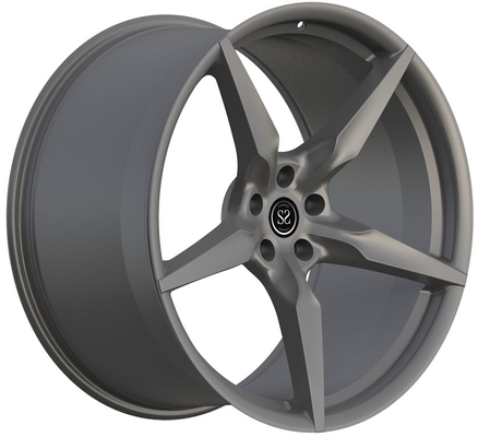 21x9 35/22x12 35/5x114.3/67.1 Gun Metal 1 Piece Forged Wheel For Ferrari F8
