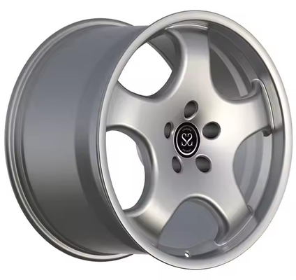 Staggered Front 8.5Jx19 ET50 Rear 11.5Jx19 ET76 Wheels For Porsche 991 Gloss Silver Forged 1-PC Rims