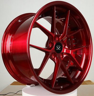 20x8.5 20x9.5 Custom 2-PC Forged Wheels Gloss Red For 1967 Oldsmobile Cutlass Supreme