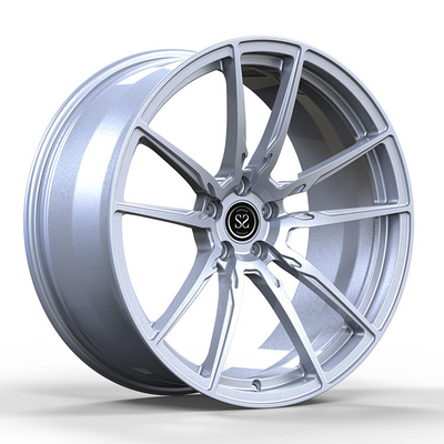 20x9.5 ET35/20x10.5 ET35/5x114.3/64.1 Gloss Silver Custom Forged Rims For Tesla Model Y