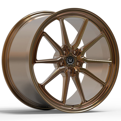 21x9 ET28/22x11.5ET22/5x114.3/67.1 Brushed Gloss Bronze For Ferrari F8 Tributo