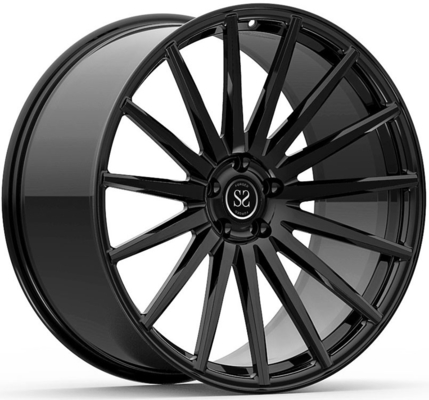 22x9.5 and 22x11 Gloss Black Forbed Wheels For G70 BMW 760