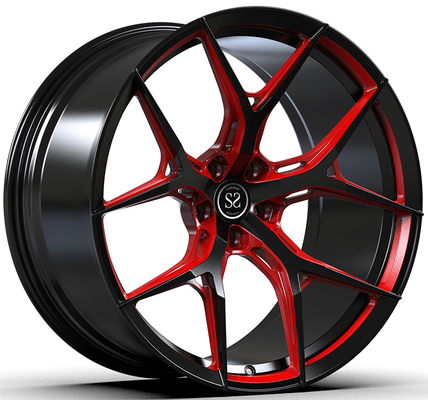 Custom Gloss Black Forged Monoblock Rims Alfa Romeo Giulia 20x9.5 20x11 5x110 Bolt Pattern