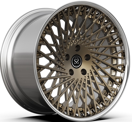 21x9.5ET30/22x12.5ET51/5x114.3/67.1 Bronze Polished 2-PC Rims for Ferrari F12