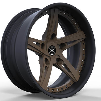 2010 AUDI S5 COUPE　Custom 2-PC Forged Rims Bronze and Black 20