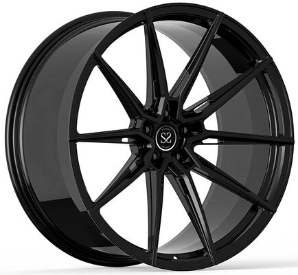 21x9.5 and 21x11 Piano Black Custom 1-PC forged Rims with 5x130 bolt pattern for Porsche