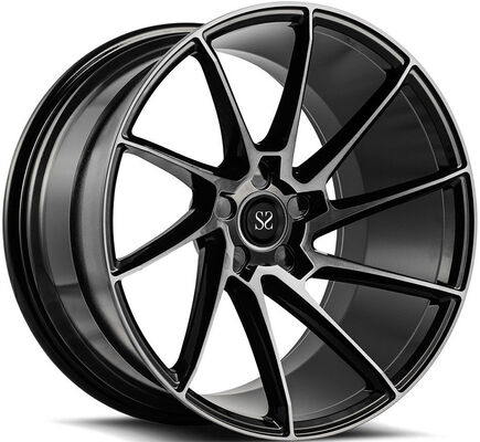 18x8.0 Satin Black Polished Face Custom 1-PC Forged Wheels for Audi A1
