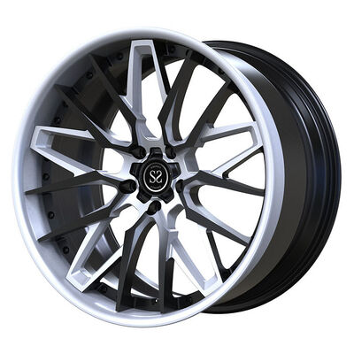 Polished Lip and Grey Disc 20 and 21 Custom 2-PC Rims for Chevrolet Corvette C8