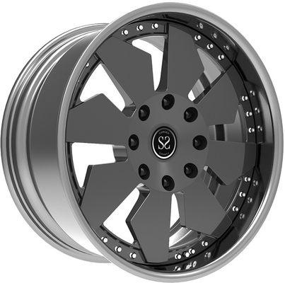 2-piece forged car deep dish aluminum alloy wheel 22 inch 6x139.7 For Land Cruiser Prado