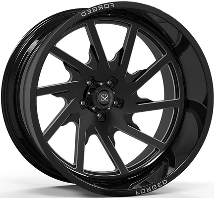 Off Rad Rims 24x12 and 24x14 Gloss Black Machined Deep Lip Customized 4x4 Wheels Rim
