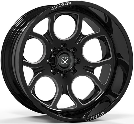Off Road  4x4 Wheels 20x10 20x12 20x14 24x12 and 24x14 Gloss Black Deep Dish Rims
