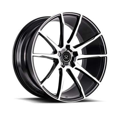20 Inches Sport Rims 2 Piece Forged Super Sport Car Rims Matte Black Staggered 20 Inch