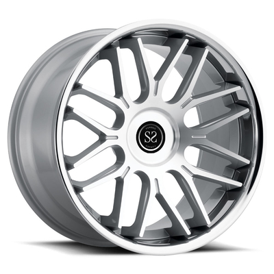 Gun Metal Machined Face Forged Car Rims With 5x120 For BMW 730 740LI Black Machined Face Customized 19 inch Alloy Wheel