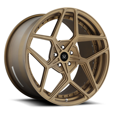22 Rims Customized 2 Piece Forged Alloy Rims For Lamborghini  J514 Aventador 5x120 rims
