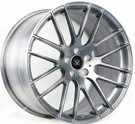 #SSEM1007 Custom Gloss Black Brush 1- piece Forged Wheels  21