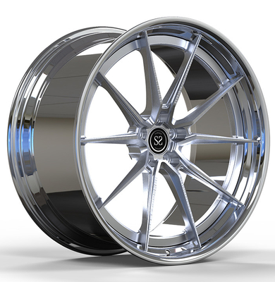 20X10.5 22x12 Polish Two Piece Forged Wheels Aluminum Alloy For Audi RS5