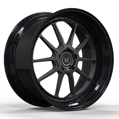 Tuning Design Center Grey Barrel Gloss Black Forged Deep Dish Rims