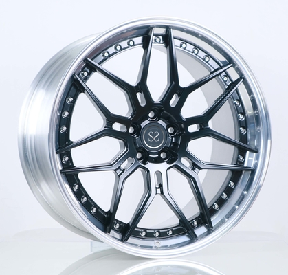 Gloss Black Center Polished Barrel 21x9.5 21x11 Forged Car Wheels Staggered For Mercedes Benz C Class