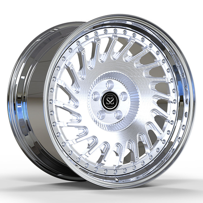 Ferrari Custom 20 Inch Polish 5 X 114.3 2 Piece Forged Wheels Polished