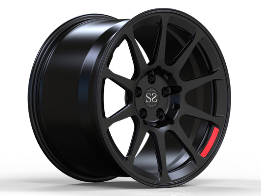 Matte Black Monoblock Forged Car Wheels 20 Inch For Audi R8 Aluminum Alloy Rims